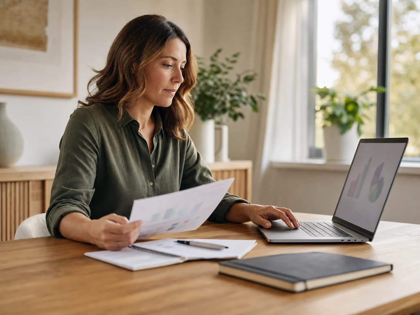 A clinical research coordinator reviewing trial check-in results.